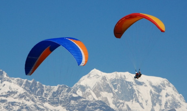 Paragliding in Nepal