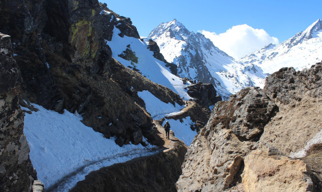 Langtang area rock climbing